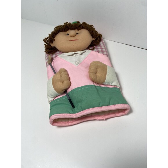 Golfer Pot Holder Oven Mitt Mrs. Golf Club Kitchen Display Pink Gingham 1994 - Picture 4 of 4